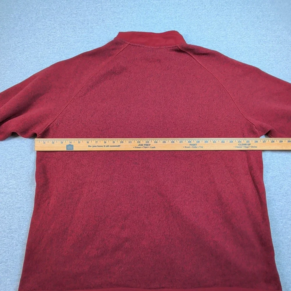 The North Face Gordon Lyons Full Zip Fleece Jacket Mens XXL Red Heather Sweater